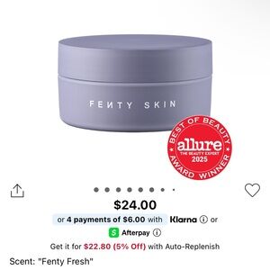 Fenty Beauty Lavender Moisturizer